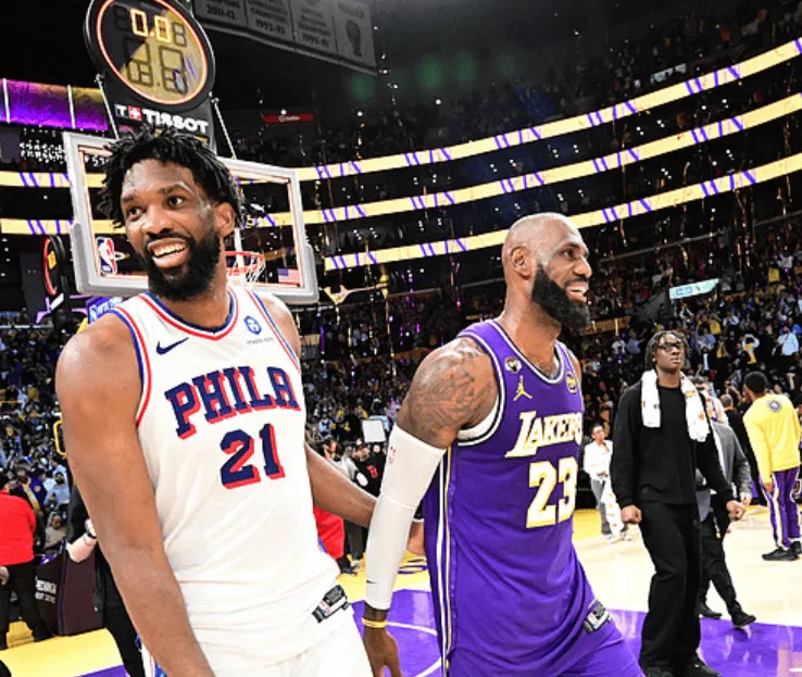 恩比德生涯拿13315分，超越小奥尼尔升至历史得分榜第224位